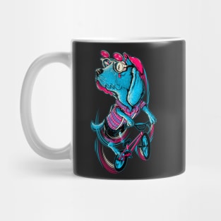 Dog Biker Cute Dogs Cycling Lover Art Mug